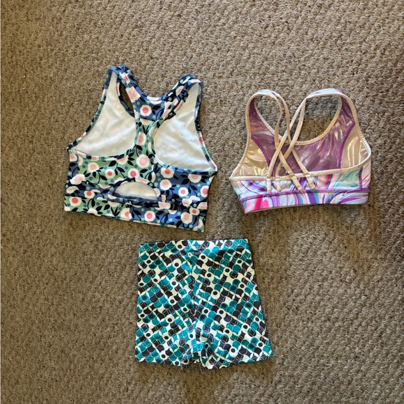 Colorful Kids Patterned Activewear Set - Picture 2 of 4